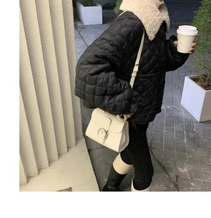 ボアつきキルティングジャケット AJ22262-8906