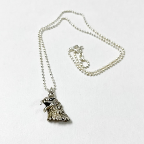 Vintage 925 Silver Eagle Pendant Necklace