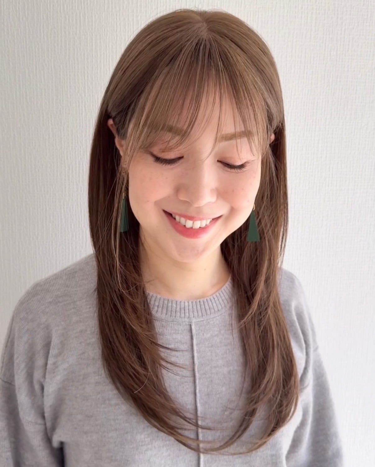 3Dウィッグ 未カット 55cm ベージュブラウン系ミックスカラー | 百合子