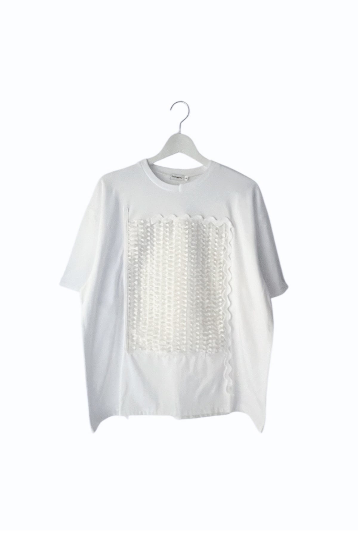 SQUARE RIBBON ORGANDY TEE / F2 | frankygrow concept shop