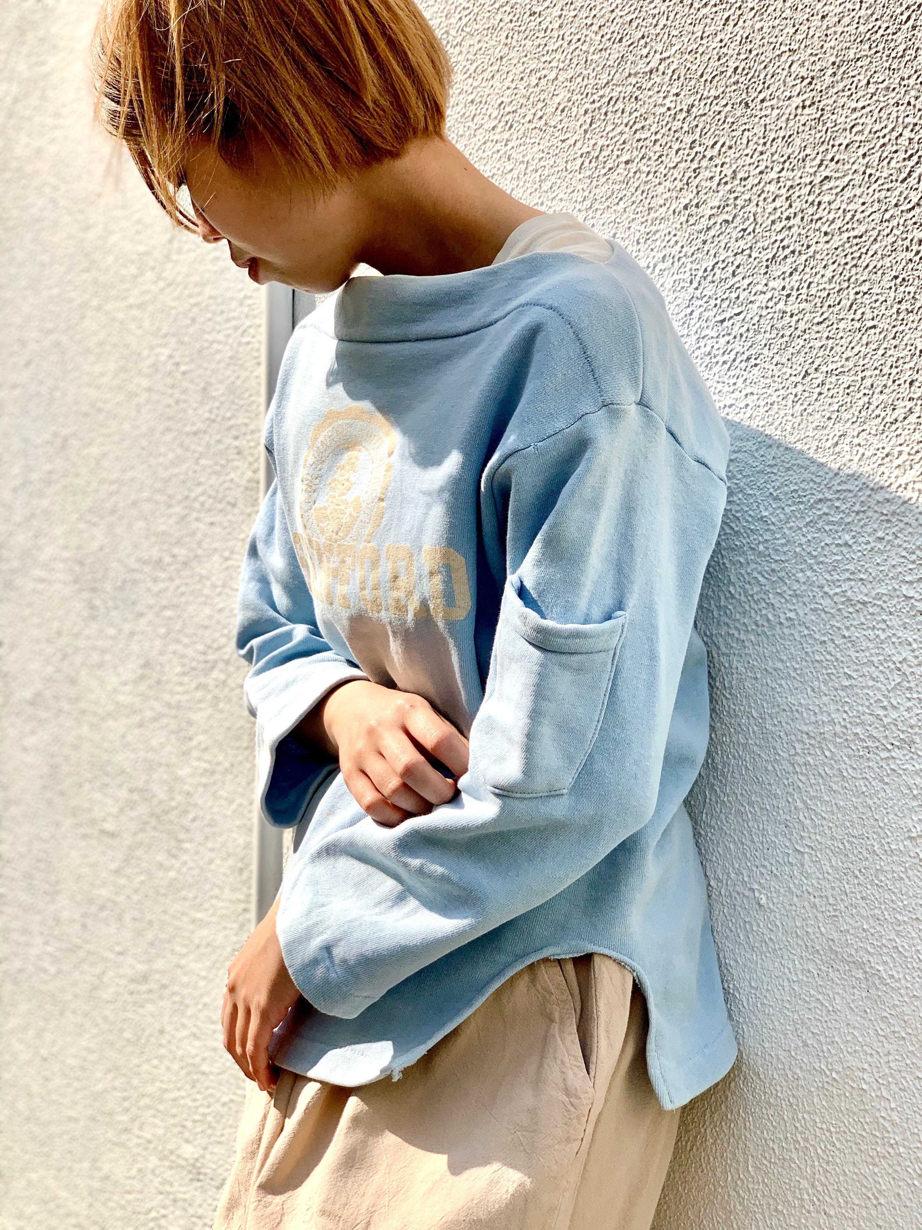 50's− vintage sweat ”boat neck“ champion runners tag | KEY WEB STORE