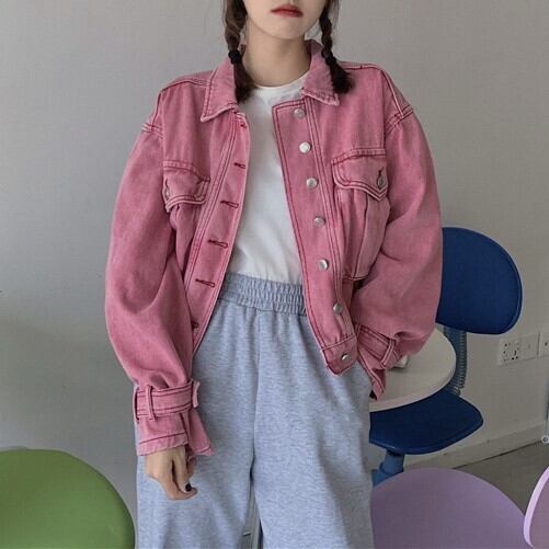 ショートピンクデニムジャケット Rd9411 Beep 韓国メンズファッション通販サイト