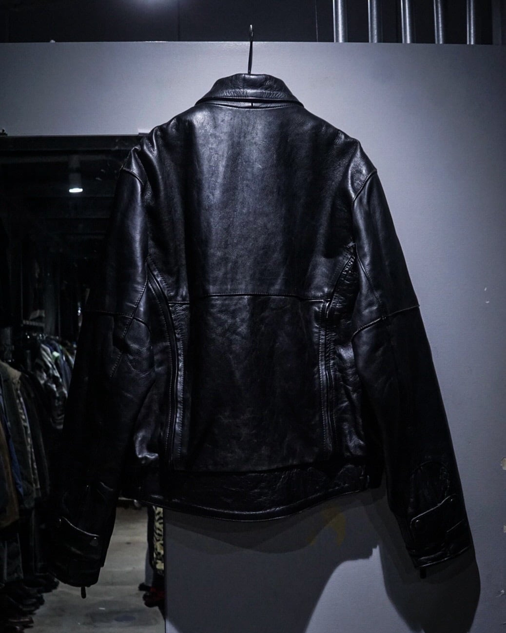add (C) vintage】Zip Gimmick Vintage Leather Jacket | Caka(カカ