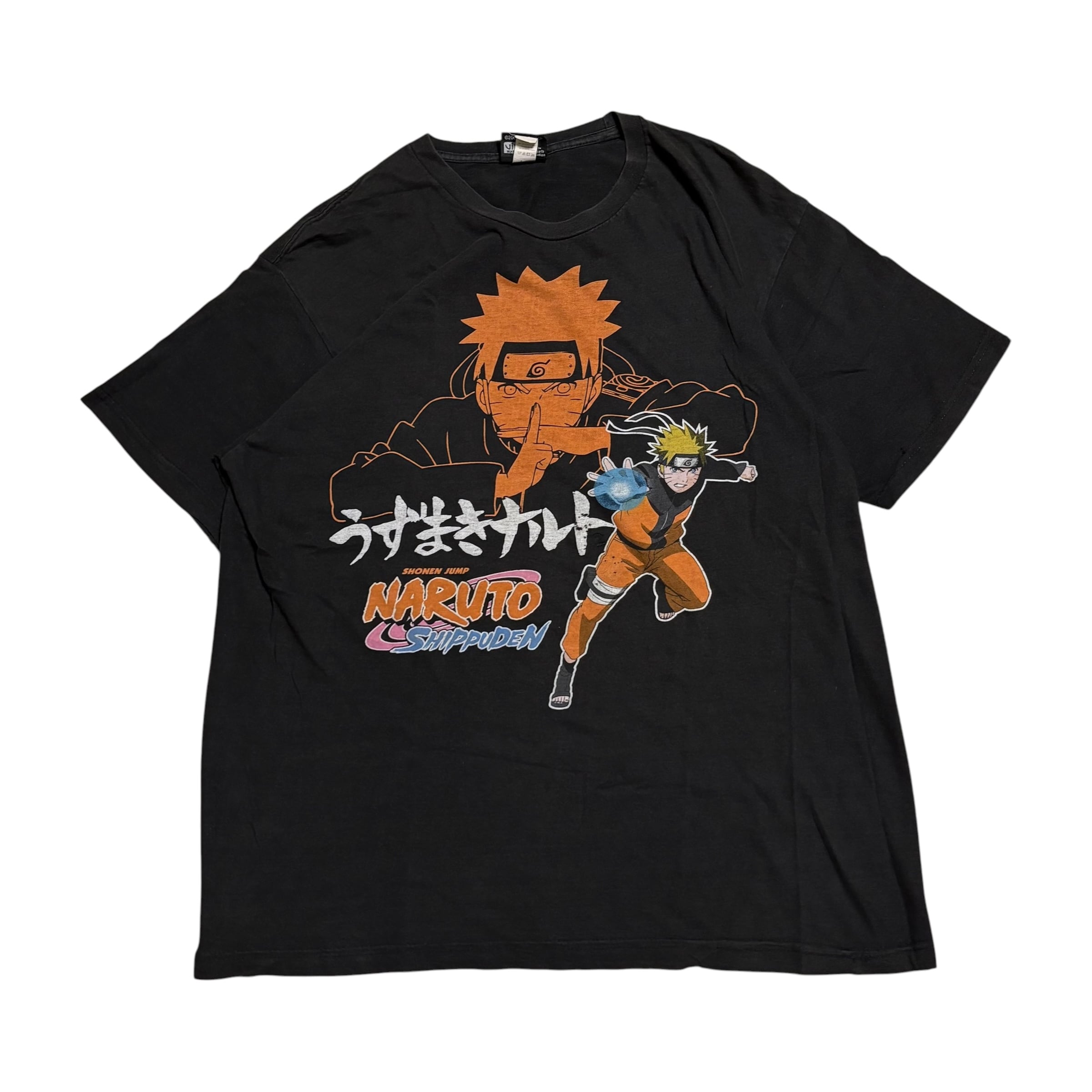 00s NARUTO tシャツ ナルト ナルト疾風伝 ANIME アニメ 影分身 螺旋丸