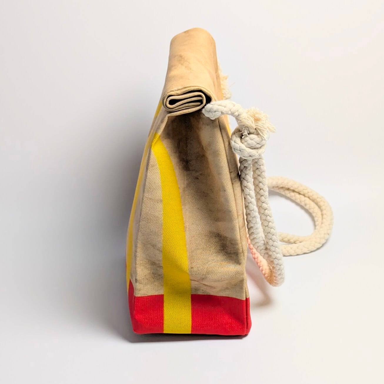 ♧ 再入荷！【 McDonald（マクドナルド）ロゴ】ロープショルダーバッグ＊紙袋風 / Food Bag 〚アメリカン雑貨 アメトイ〛