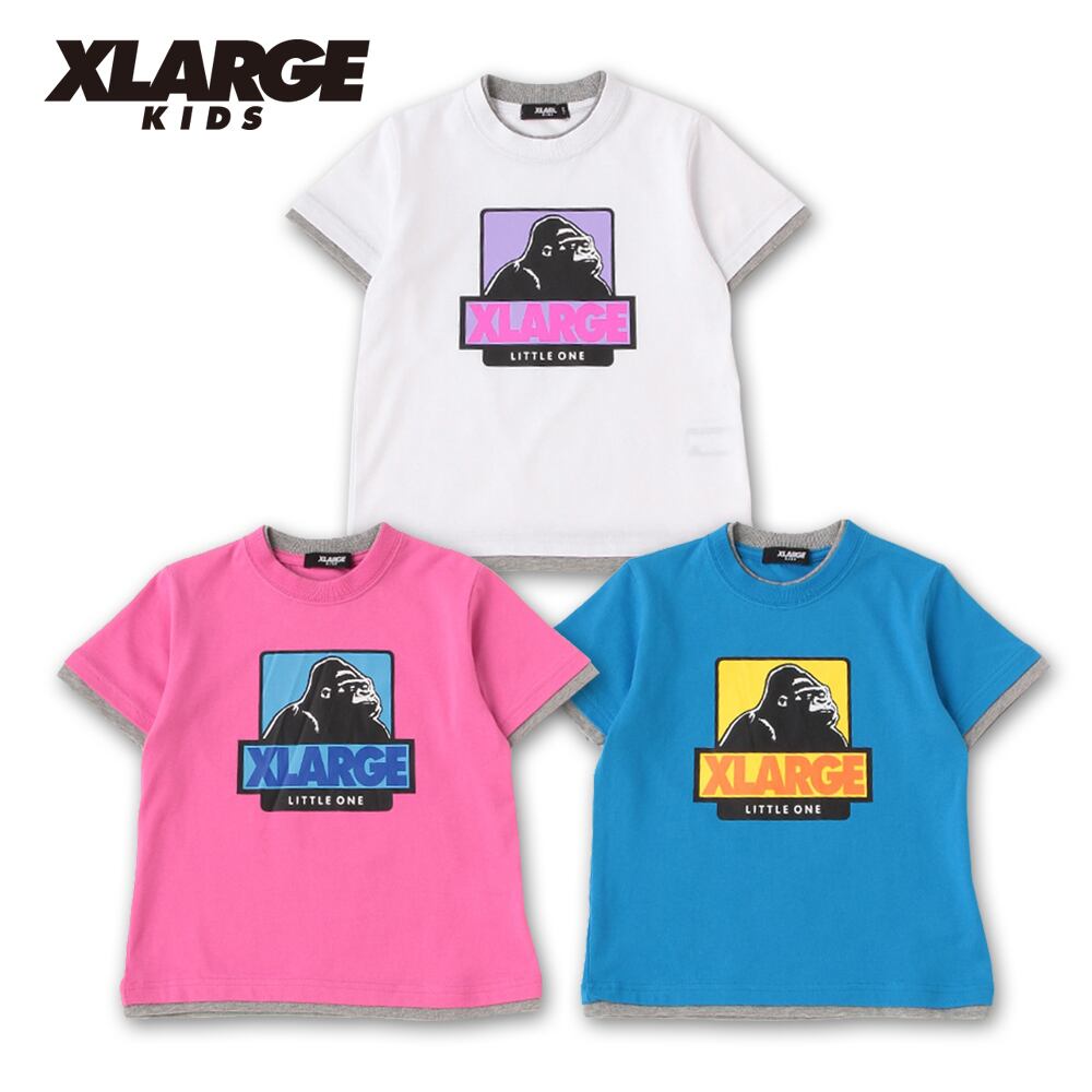 XLARGE 配色ボックスOGゴリラ半袖セットアップ 70cm