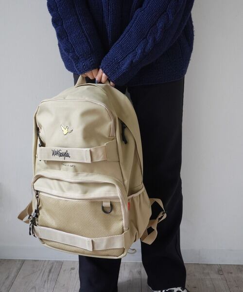 【(What it isNt)ART BY MARKGONZALES / (ワットイットイズント) アートバイ マークゴンザレス 】 スケートリュック バックパック ベージュ 2H9-62227