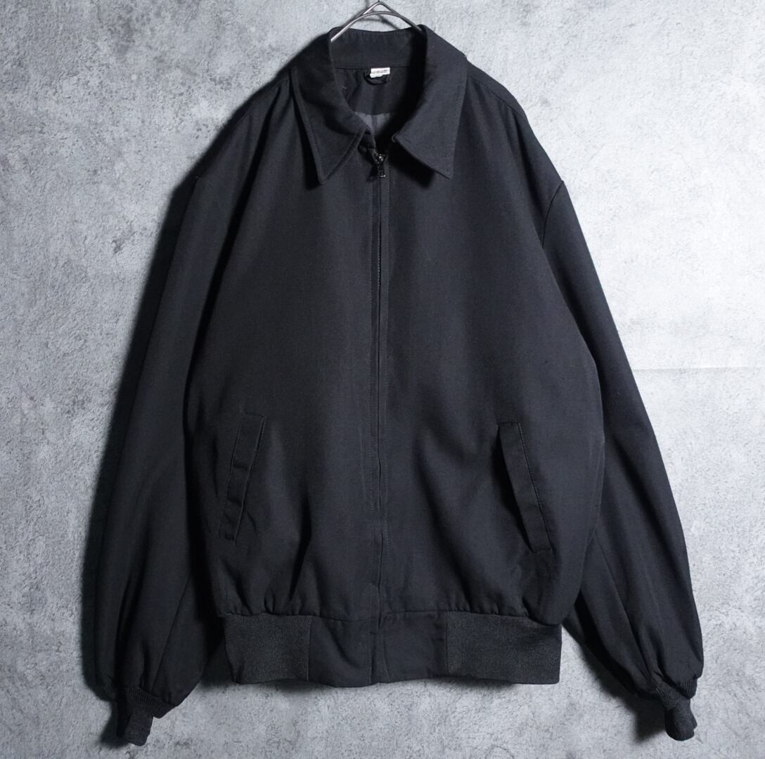 EURO Black zip wool blouson