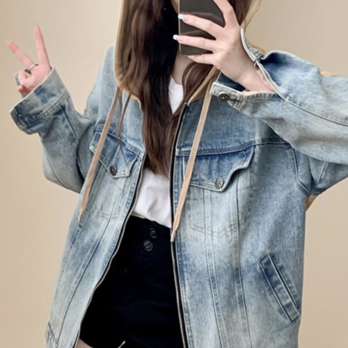 フード付きデニムジャケット    00188