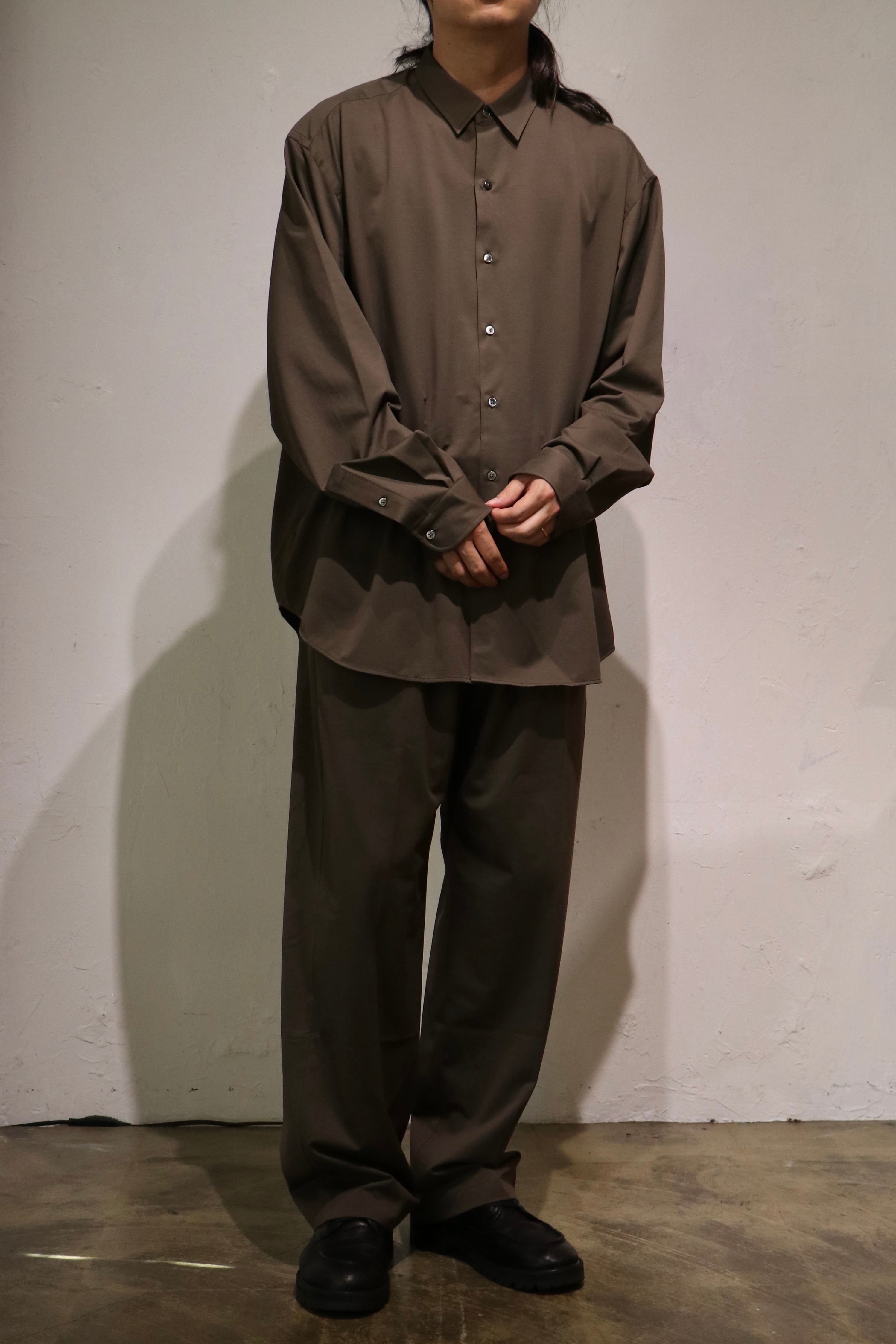 KANEMASA PHIL. 46G Atmosphere Shirt(BROWN(Half Timber Brown