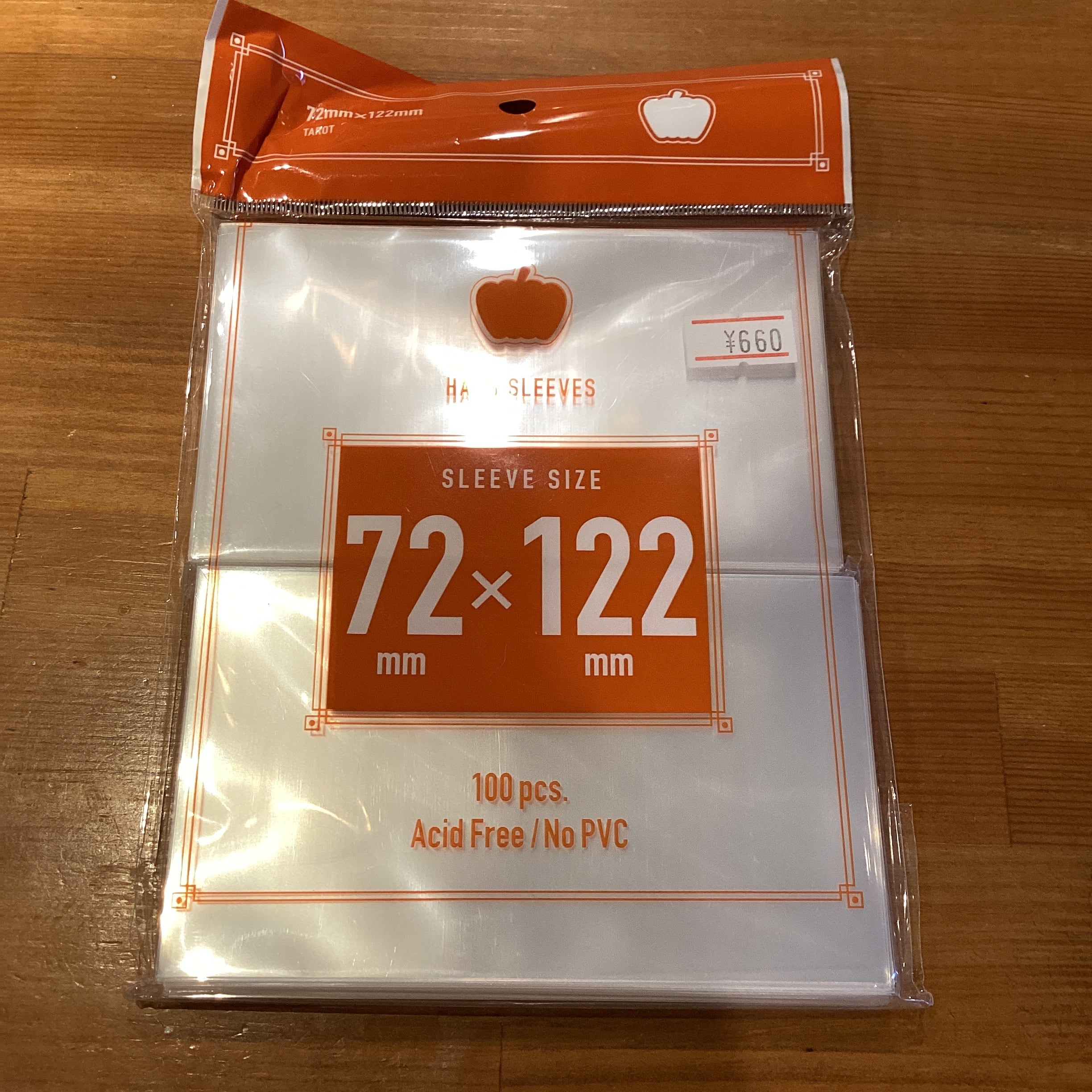 名刺サイズ カードスリーブ ソフト 57mm×93mm 100枚