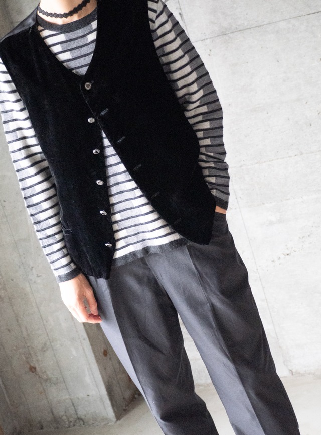 "MARC BAXIS" 1990s Velvet vest