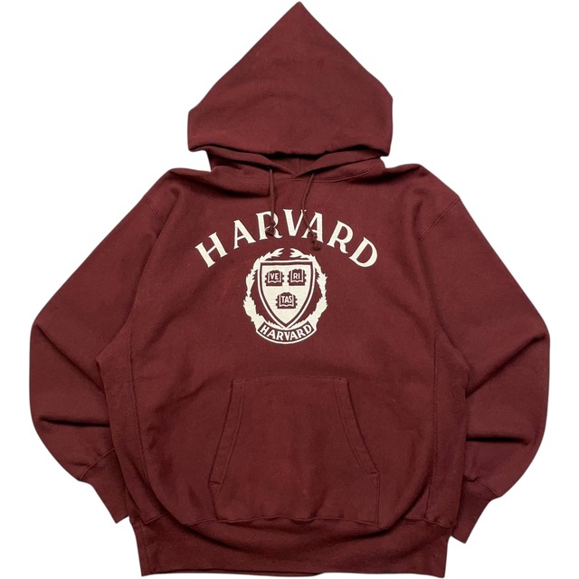 《XL》 champion チャンピオン スウェット フーディ reverse weave リバースウィーブ HARVARD ハーバード カレッジ バーガンディ トリコタグ USA製 80年代 vintage no.7965