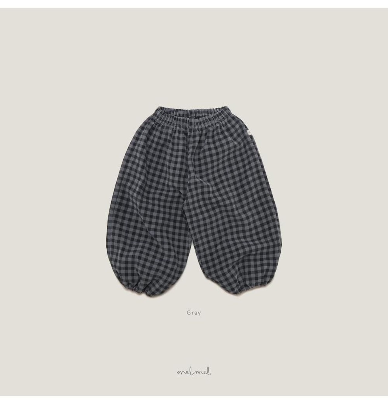 韓国子供服 / 26winter / MELMEL / チェックコーデュロイブルマ / キッズ / 冬服 *XXS~XL*
