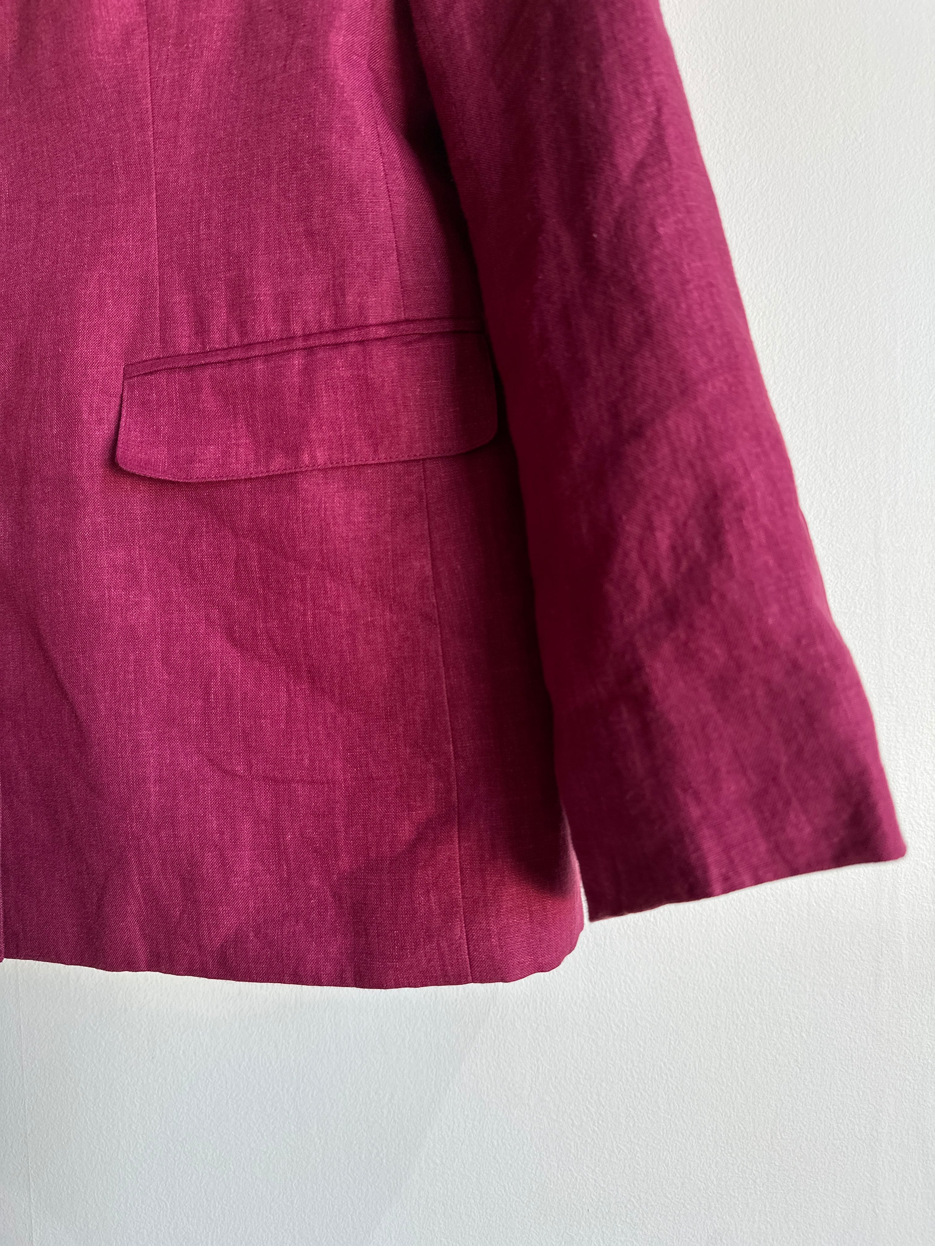 Vintage ボルドーリネンブレザーセットアップ | nur vintage apartment Vintage ボルドーリネンブレザーセットアップ | nur vintage apartment