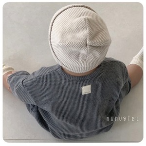 【nunubiel】ベベ クロッフルスーツ／オートミール（70~90cm）