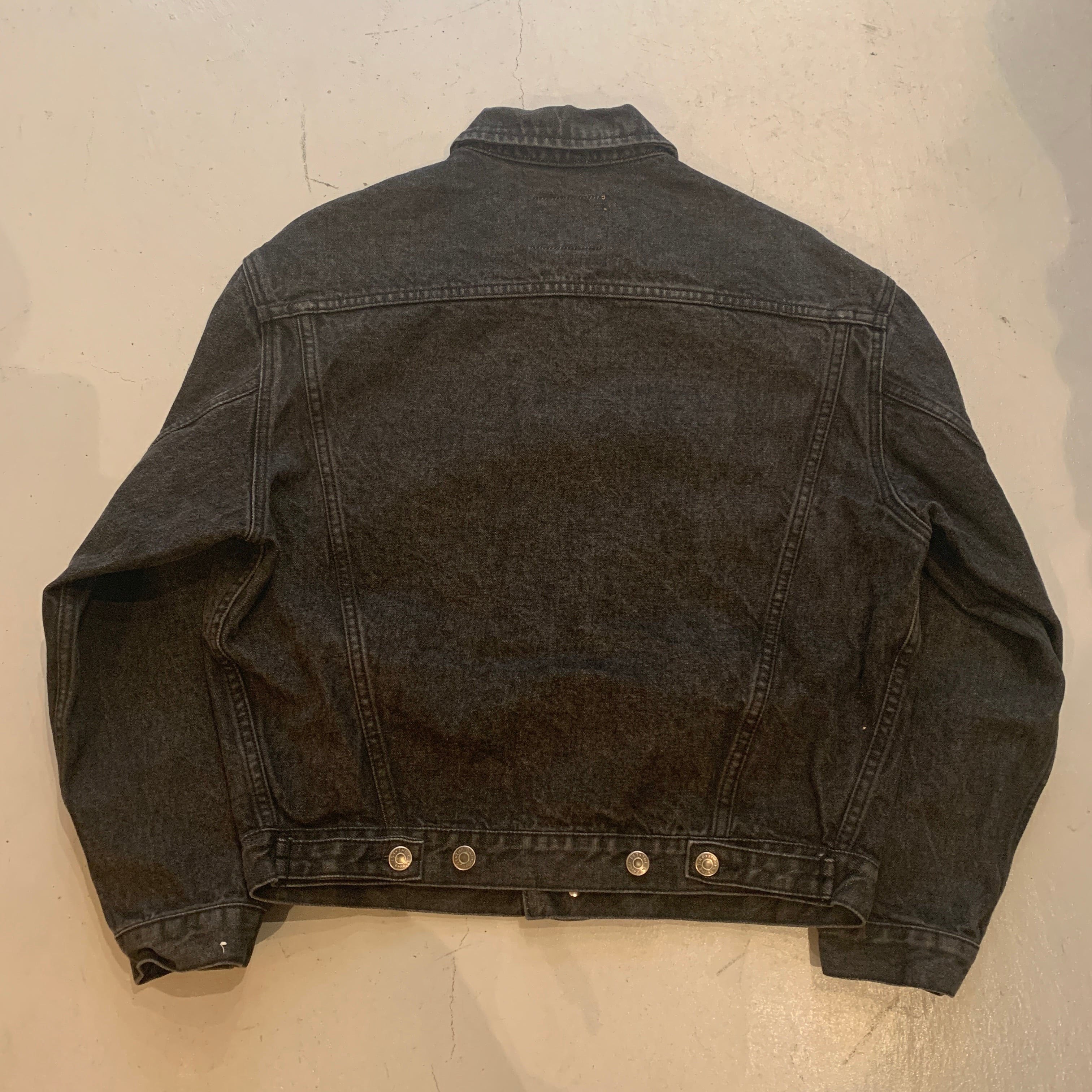 シルエット◎ 90's old gap black denim jacket 90s GAP DENIM black denim jacket【高円寺店】 | What'z up