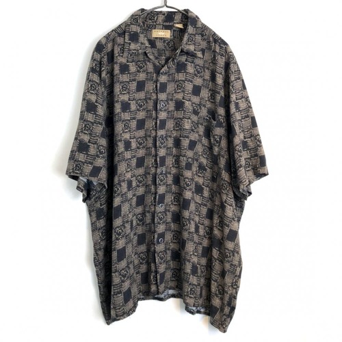 Vintage S / S Rayon Shirt [1980s] [NATURAL ISSUE] Vintage Rayon Short Sleeve Shirt