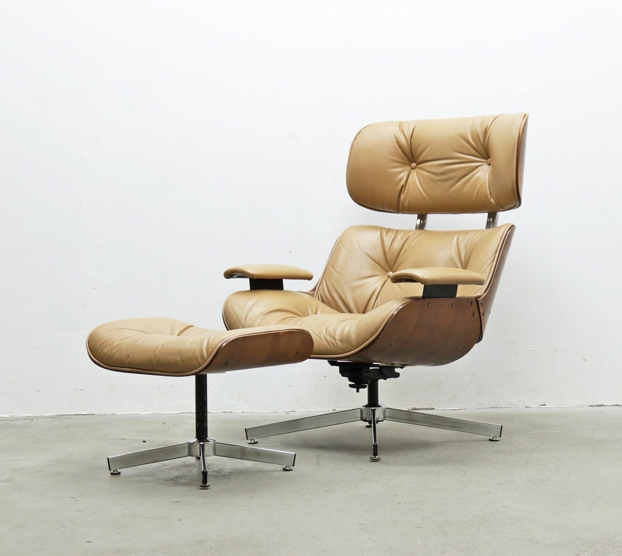 C.F.A ヴィンテージ カナダ ラウンジチェア＆オットマン