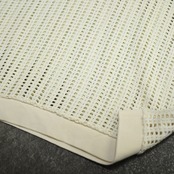 mesh knit polo ivory