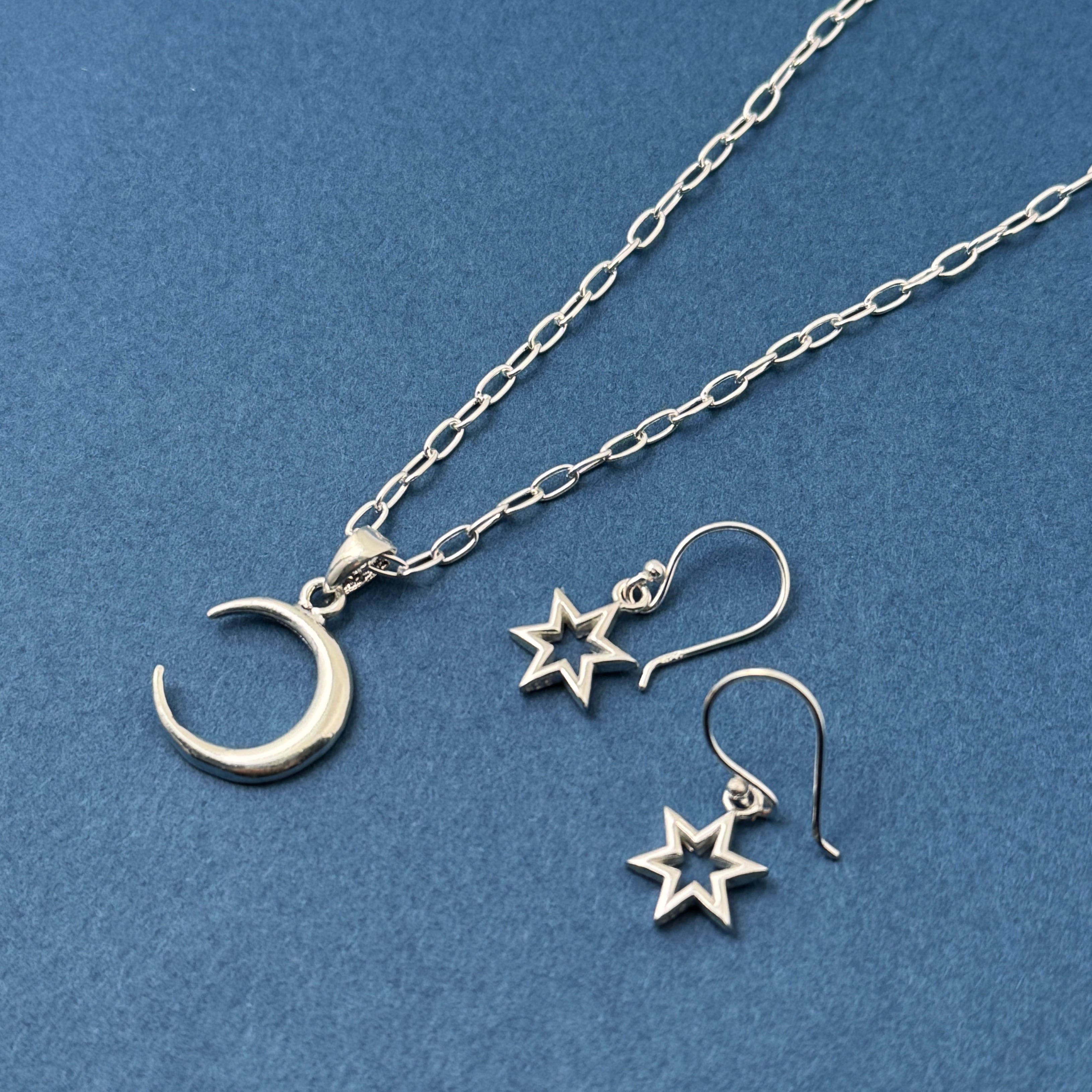 六角 スター フック ピアス 月星 ◇◇ 小さめピアス プチピアス Small