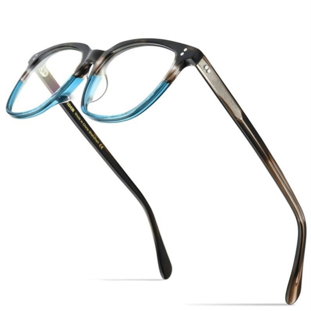 【TR0289】Acetate Clear Color Frame Glasses