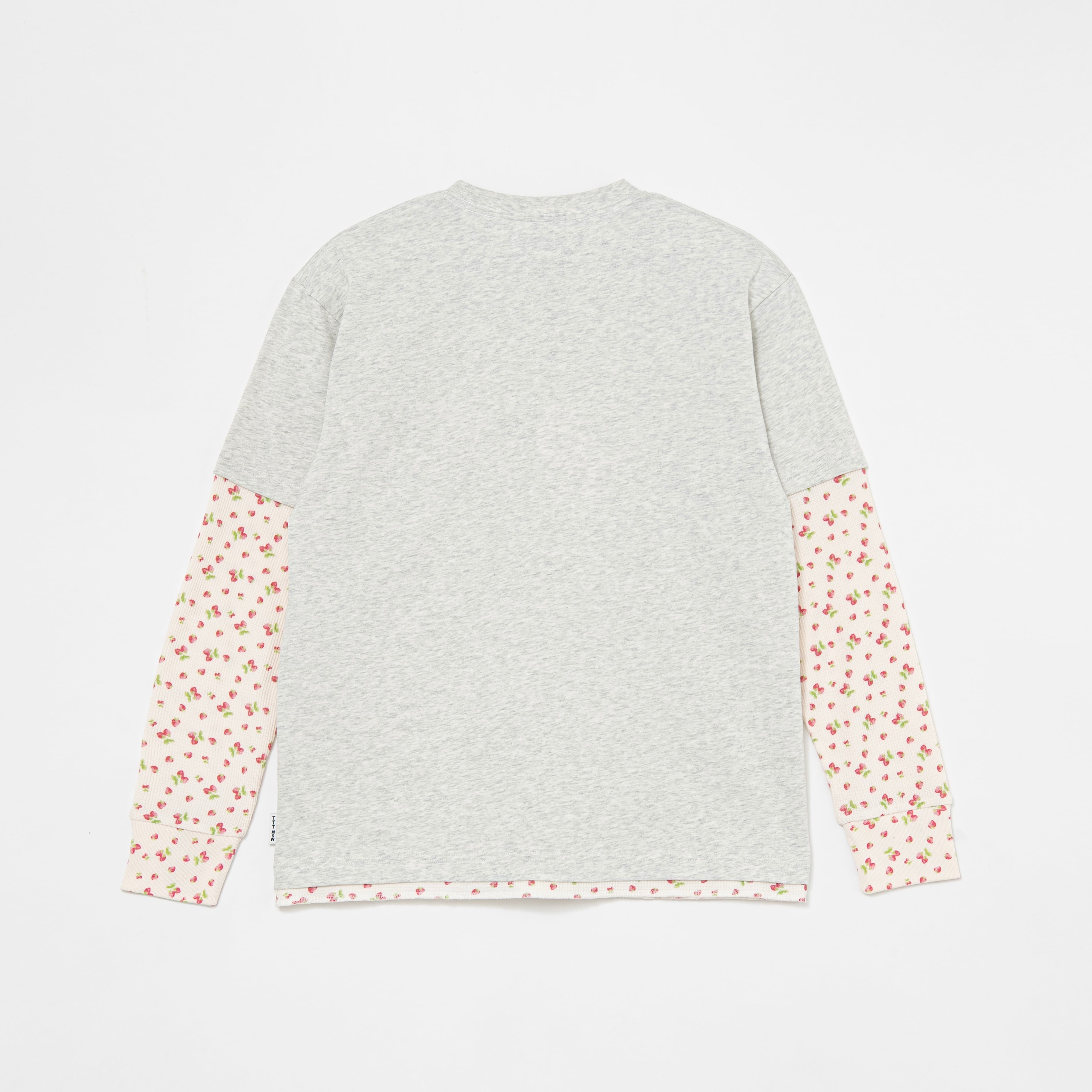 受注販売》Fake layered fruits thermal long sleeve tee（GREY） | TTTMSW