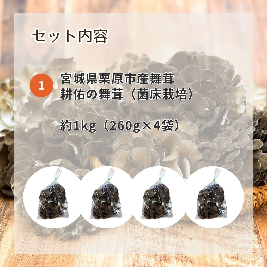 舞茸大好きセット（栗原市産舞茸・約1kg） | くりはらファーマーズラボ