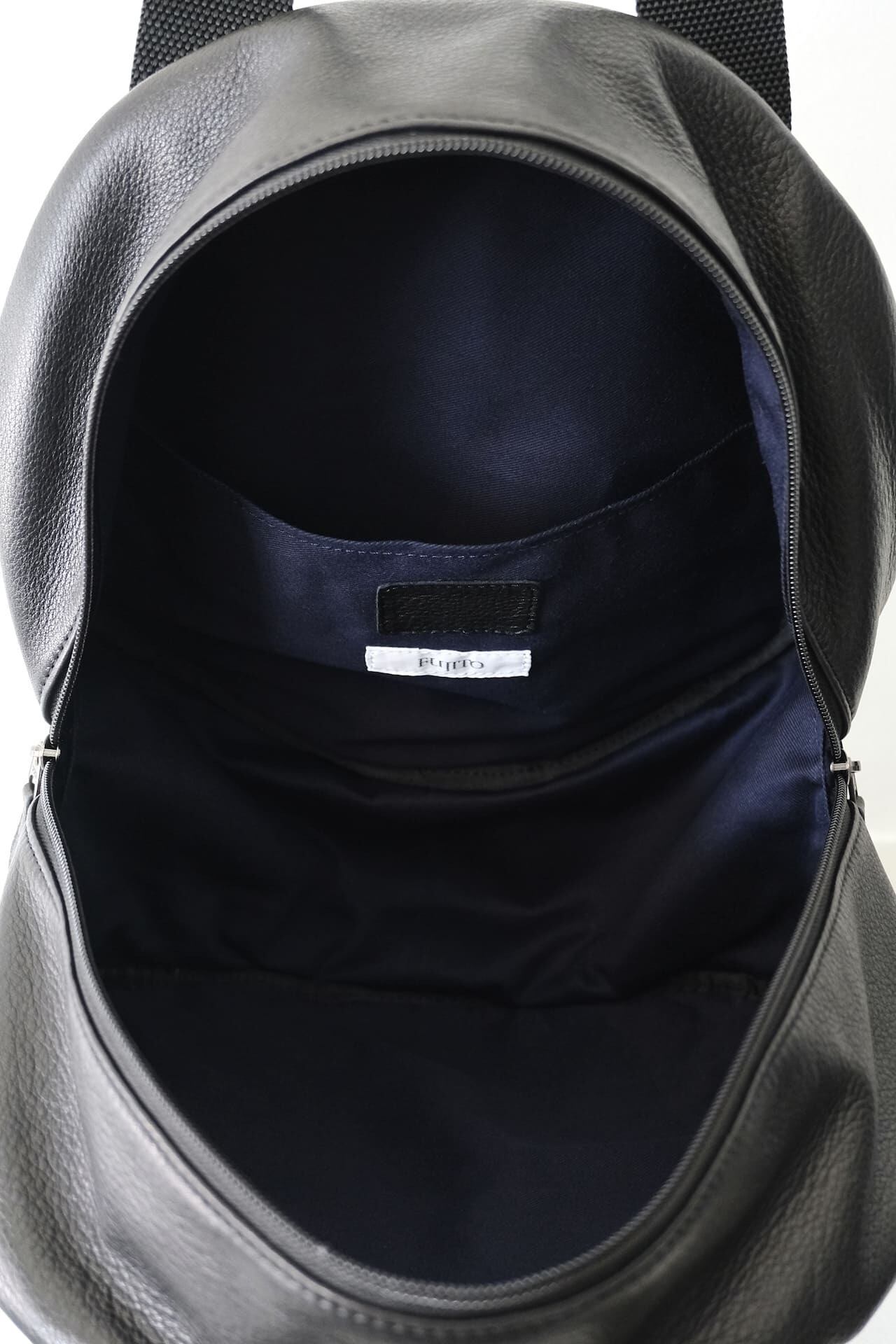 FUJITO Leather Helmet Bag Black | Directors Web Shop