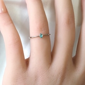 パライバトルマリン ブラジル産 リング 0.057ct pt900