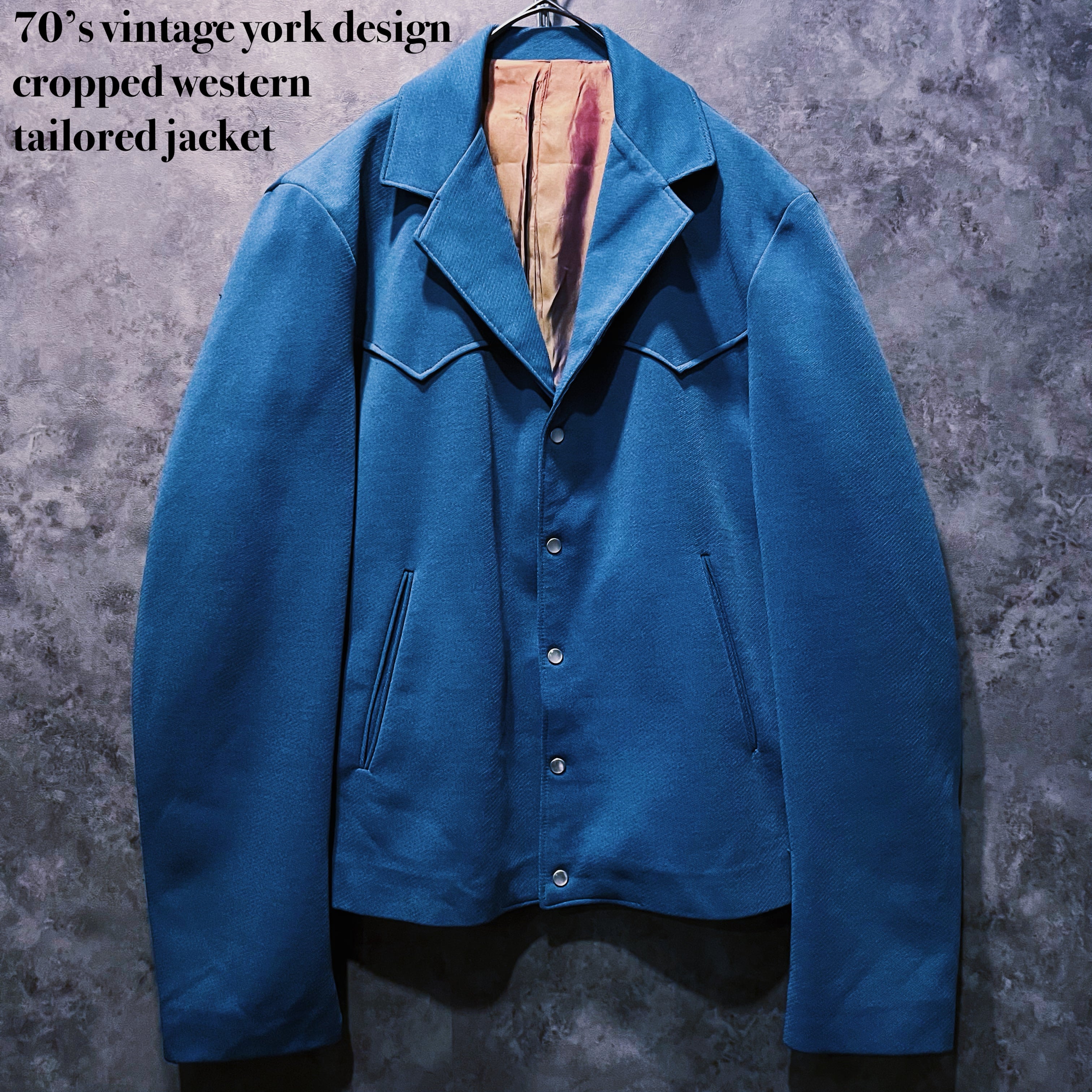 【doppio】70’s vintage york design cropped western tailored jacket