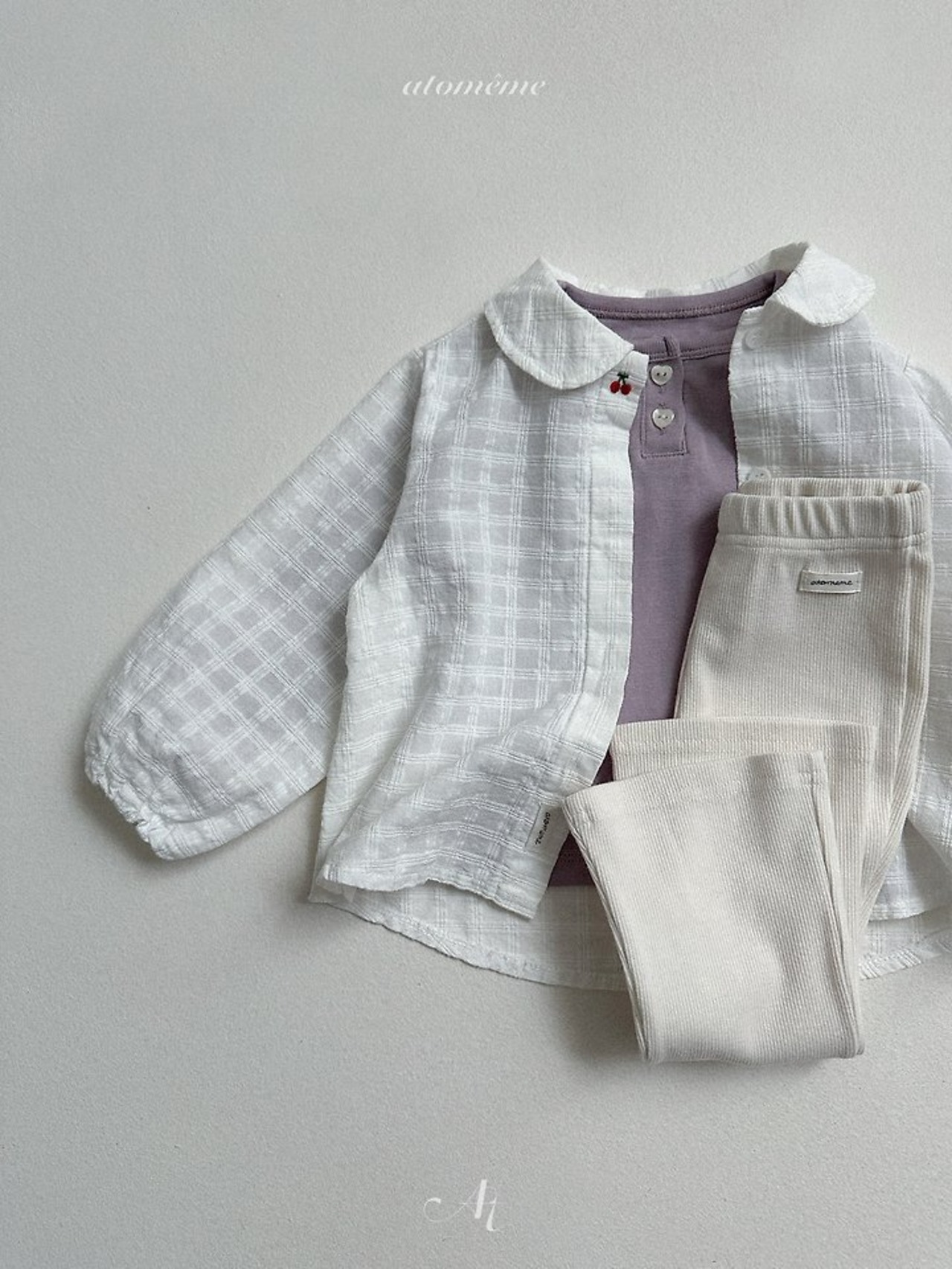韓国子供服 / Atomeme / 26Autumn / Cherry Blouse / 秋服 *S~XL*