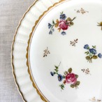 リモージュ ベルナルド　小さなバラと金彩のデザート皿 Limoges　ケーキ皿　12twak3-1