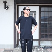 KUON(クオン)Vintage Boro Patchwork V-neck Jacket スタイル