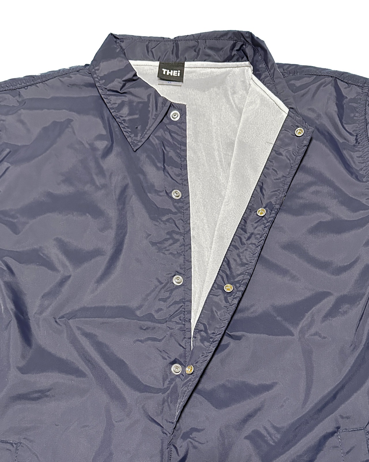 BASIC ONE POINT NYLON COACH JACKET - NAVY