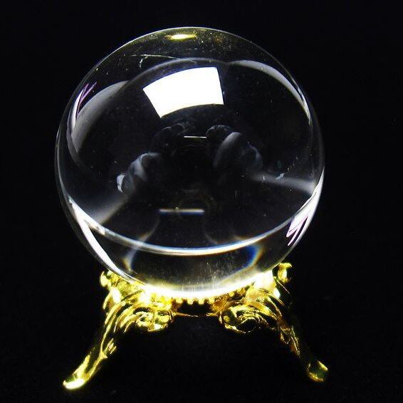 水晶 丸玉 ブラジル産 24mm 一点物 おまかせ便 141-6447