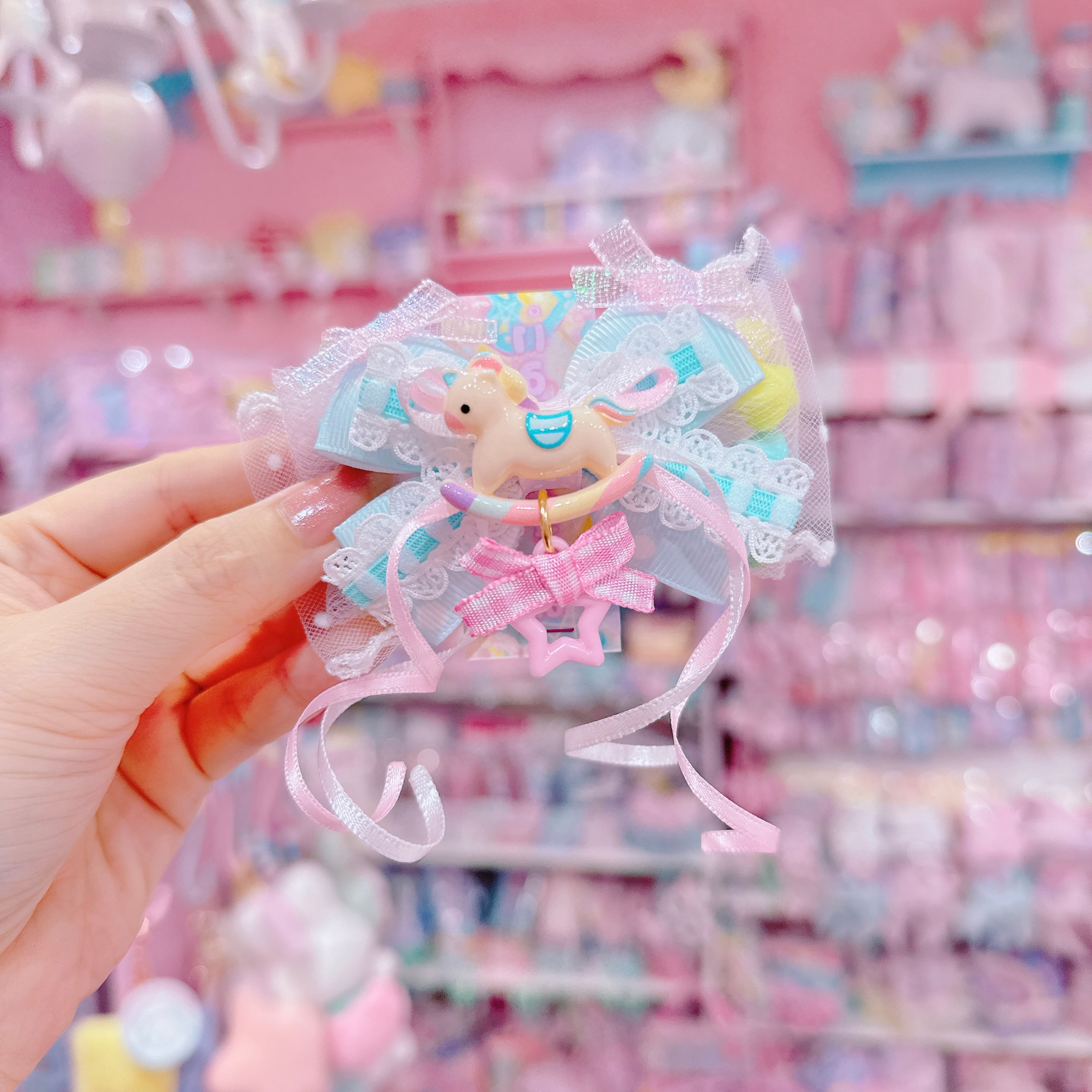 【P6】11-9ユニコーンヘアクリップ