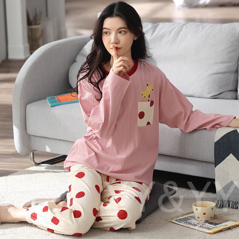 パジャマ ルームウエア レディース プチプラ ピンク 部屋着 パジャマ 寝巻き 秋冬 上下セット Mサイズ コットン100 可愛いパジャマ かわいいルームウエア 女の子 大人女子 部屋着 ゆったり リラックス パジャマ 可愛いパジャマ プチプラ部屋着 レディースルーム
