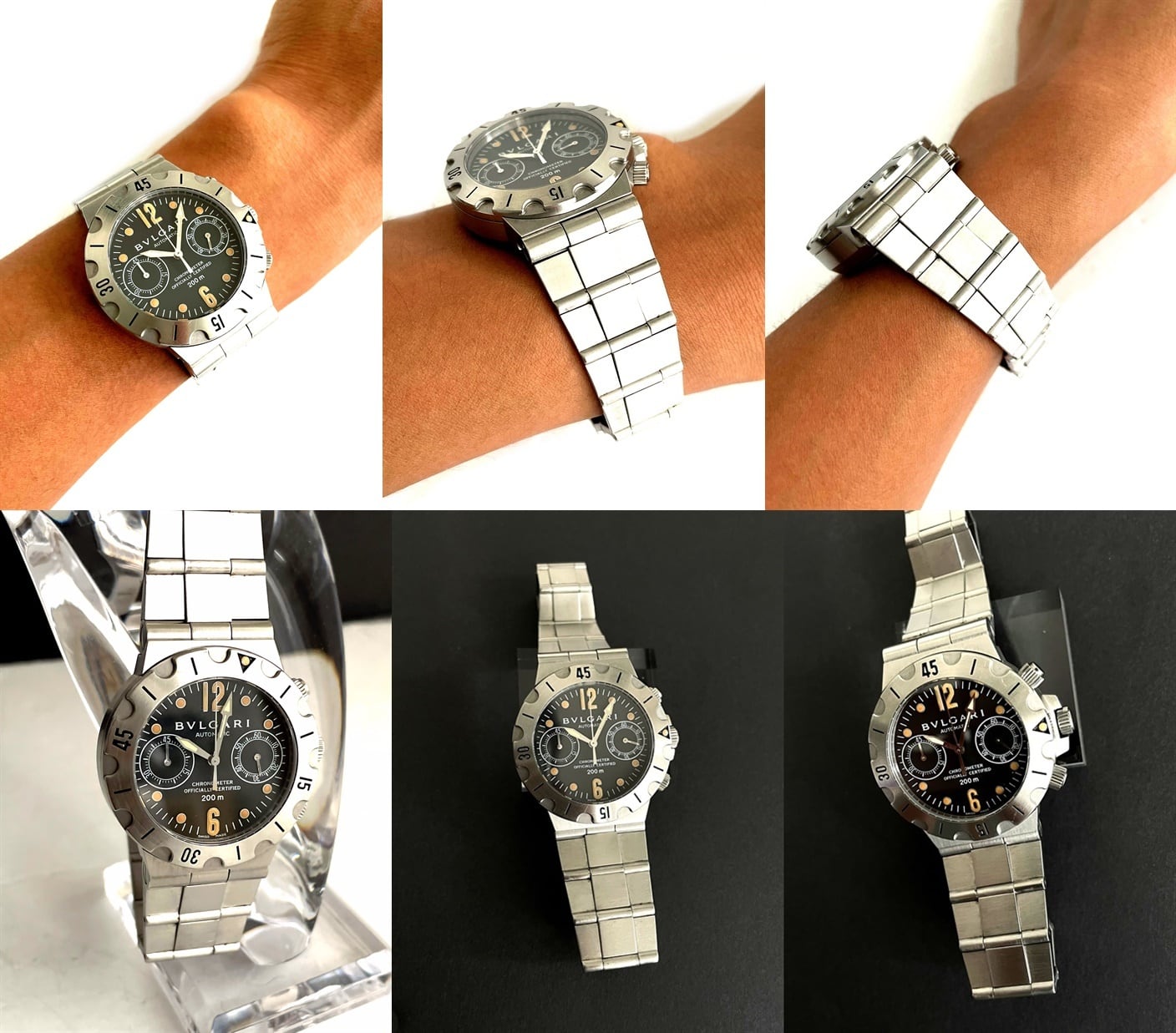 BVLGARI ブルガリ ディアゴノ スクーバ クロノ クロノグラフ AT