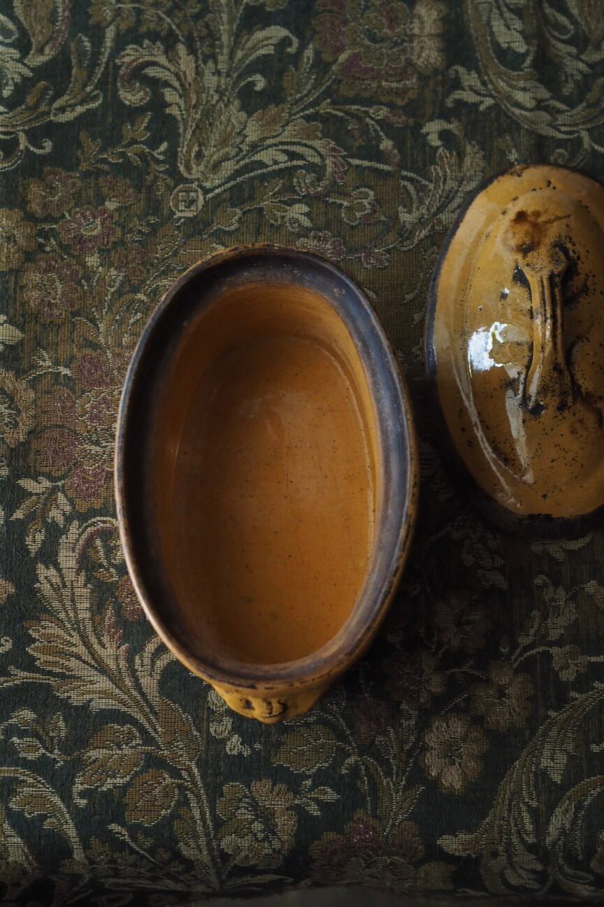 南仏テリーヌポット-antique pottery pot | アンティーク.ヴィンテージ