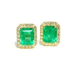 エメラルド(1.62ct)ピアス/K18YG