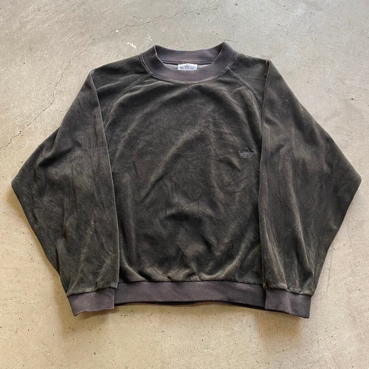 80〜90年代 adidas アディダス ベロアトップス プルオーバー メンズM