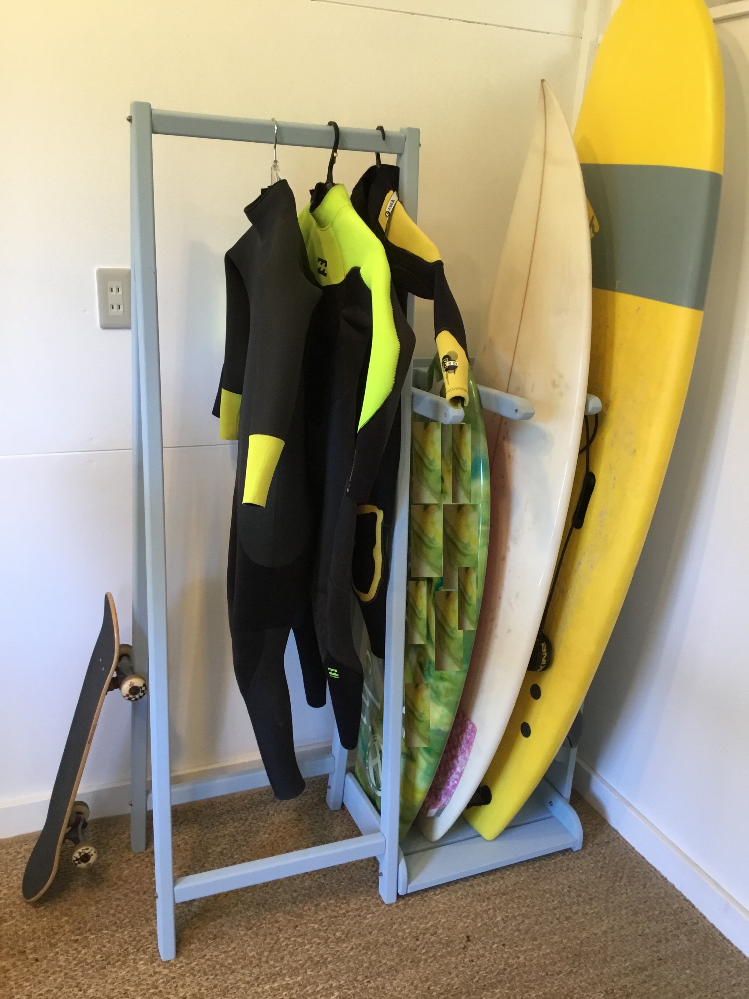 サーフボード ウェットスーツ システムラックセット｜サーフィン  