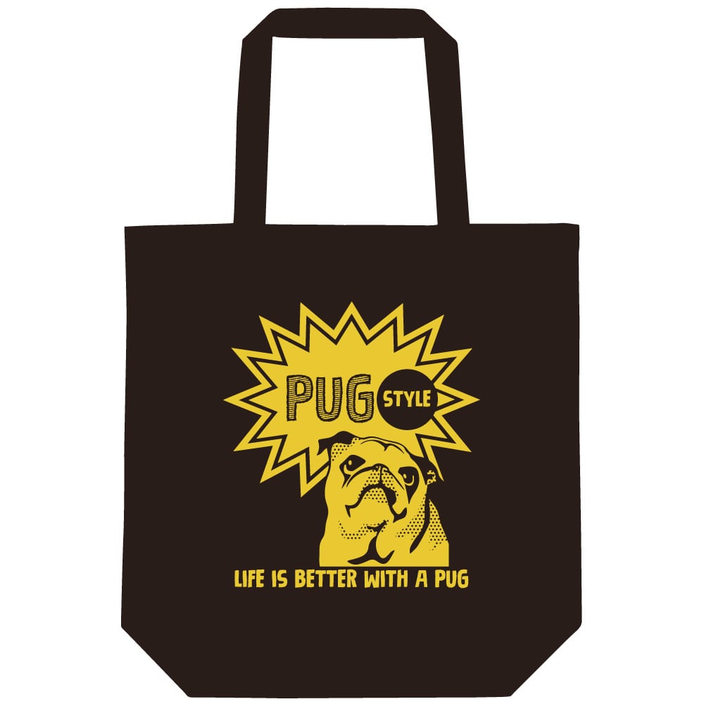 アメコミ風トートバッグ　イエロー