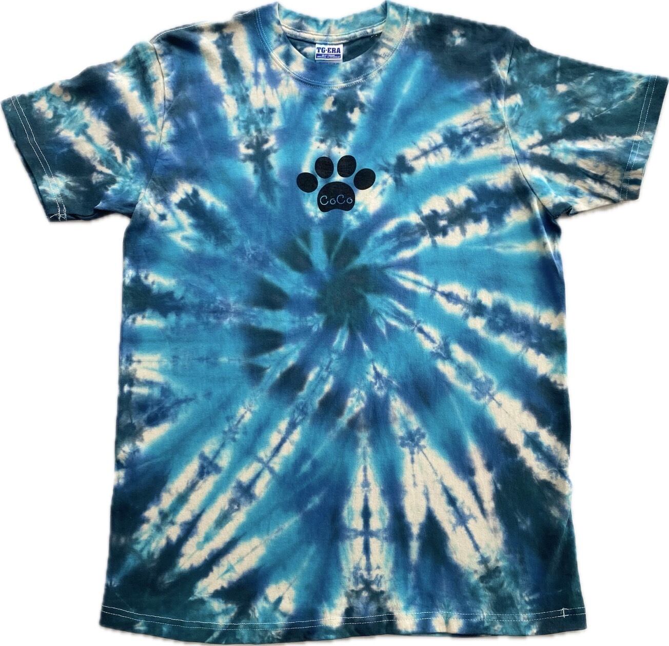 オリジナルTシャツ タイダイ染 オーシャン 沖縄の海のような青