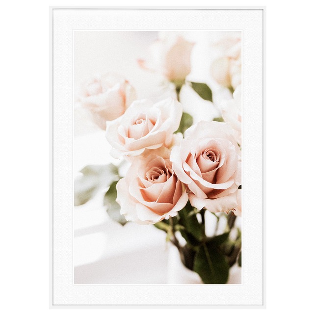 花写真 カラフルな花束 インテリアアートポスター額装 AS3153