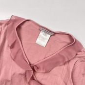 GIVENCHY BOUTIQUES ジバンシィ フリル デザイン 七分袖 シャツ カットソー M/ピンク レディース ビンテージ