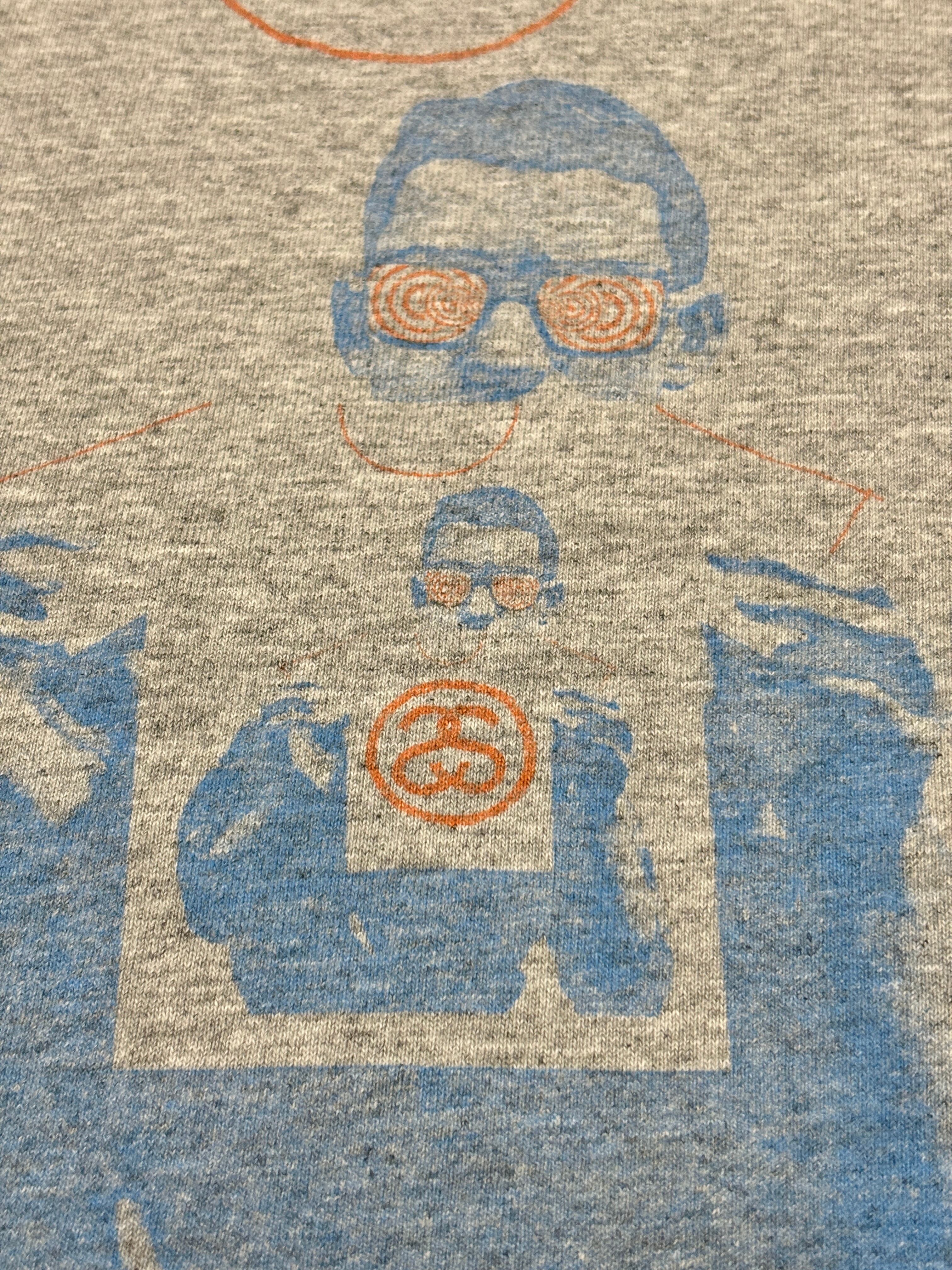00～10s STUSSY × BRENT ROLLINS/Graphic print L/S Tee/M