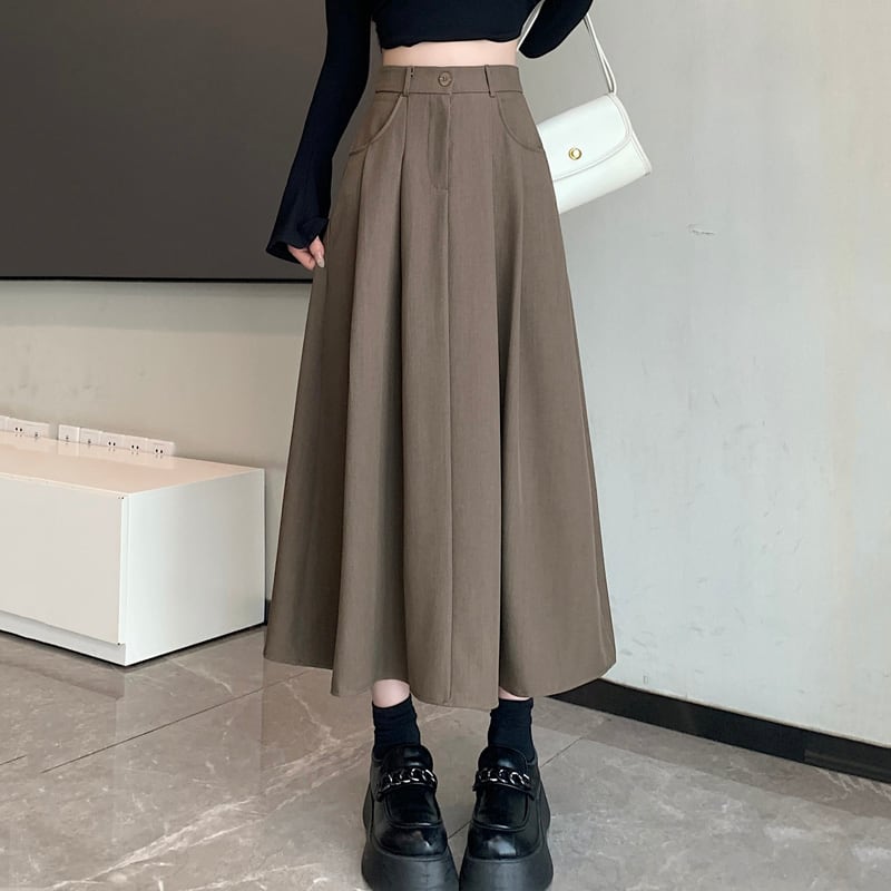 150cm〜 ホワイトチョコのスーツスカート | kanaji（カンアジ） 低身長