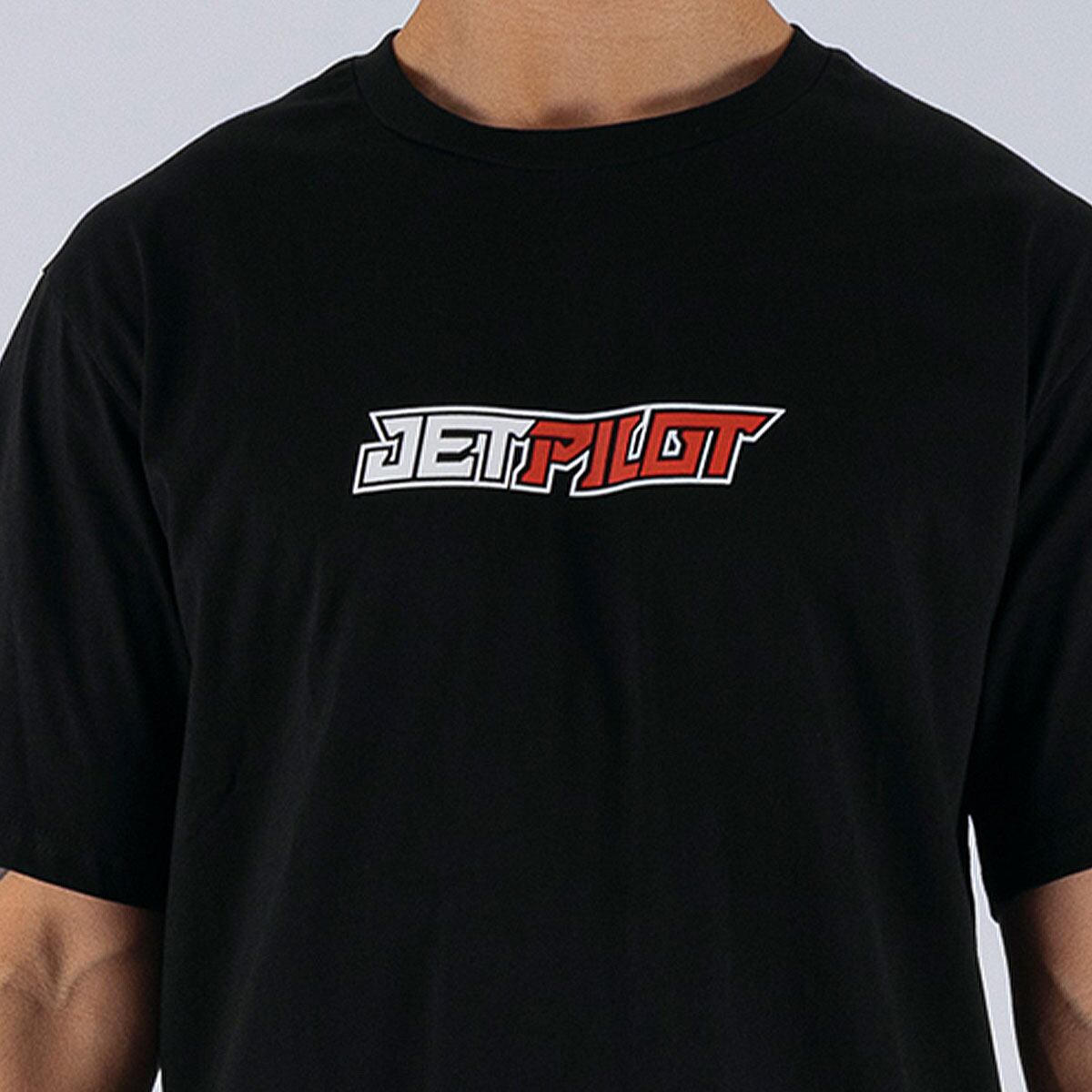 タフ スパイナル TEE ブラック ホワイト Tシャツ 半袖 W26601 JETPILOT